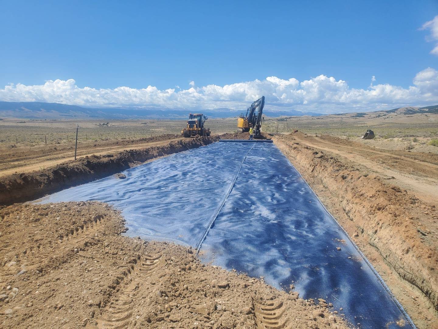 Geosynthetic installation