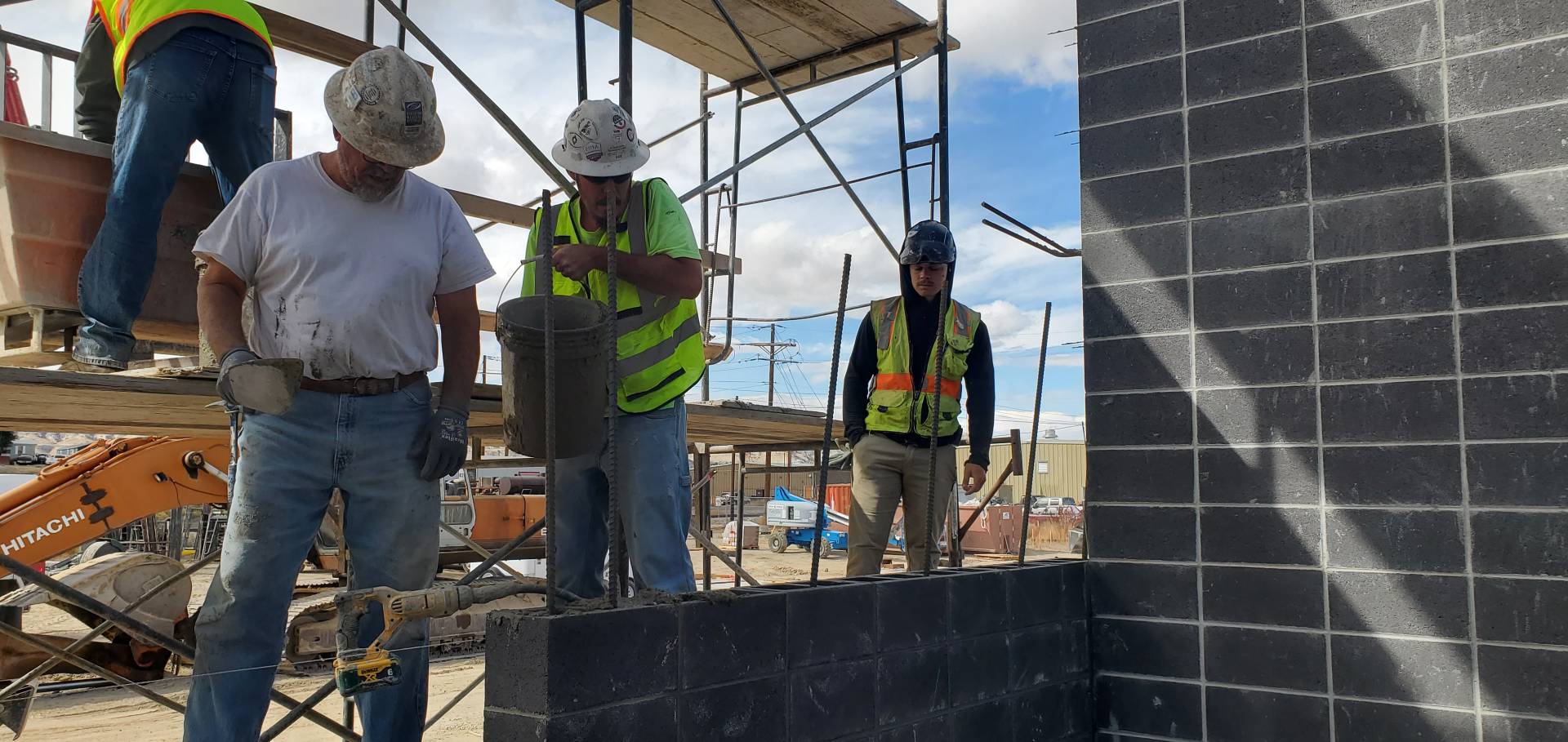 Masonry inspection on site